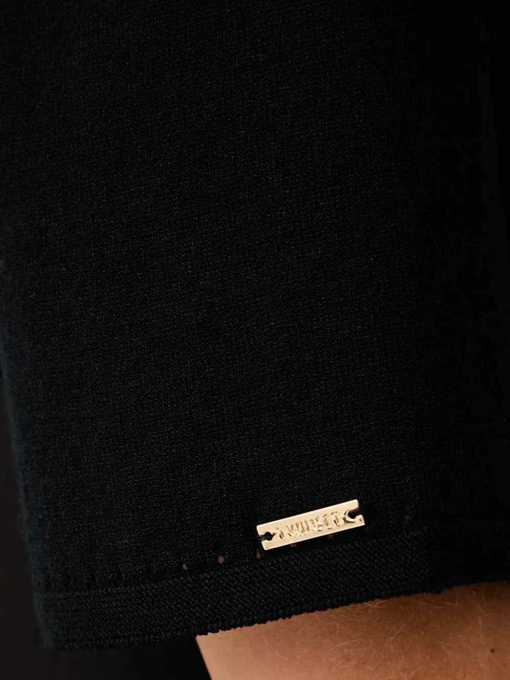 TWINSET dual-use maxi jumper Zwart