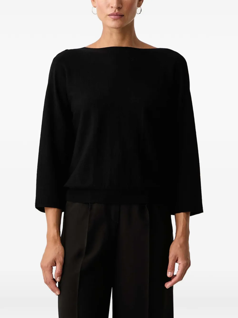 TWINSET dual-use maxi jumper - Nero
