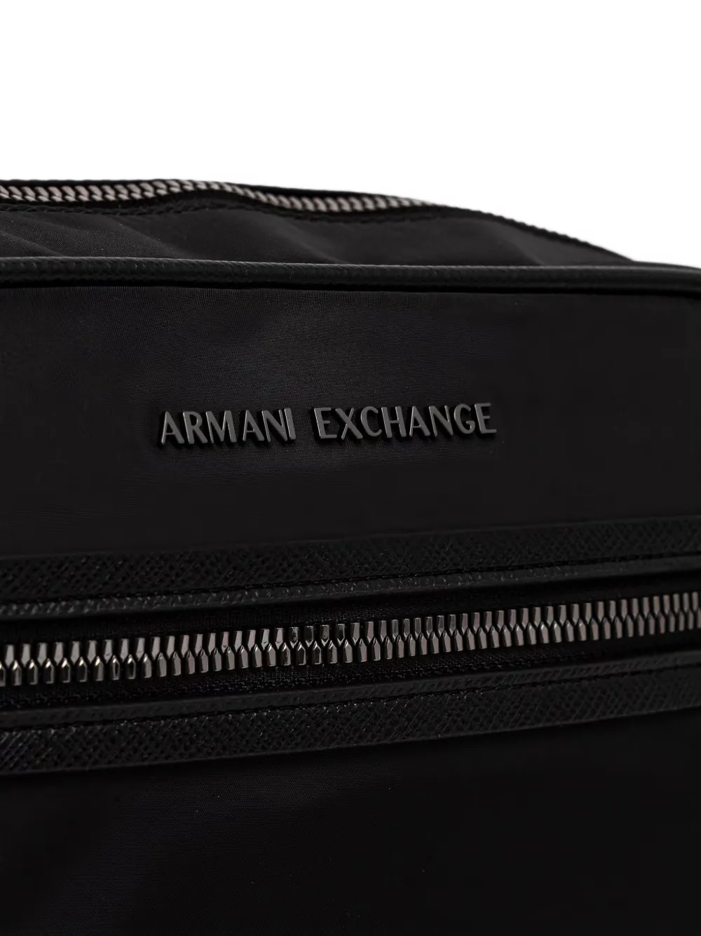 Armani Exchange logo-plaque wash bag Zwart