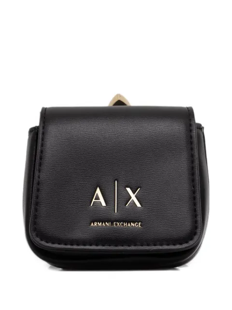 Armani Exchange logo-plaque belt-loop keyring