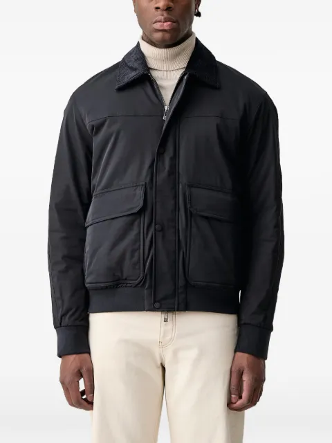Armani Exchange corduroy-collar bomber jacket