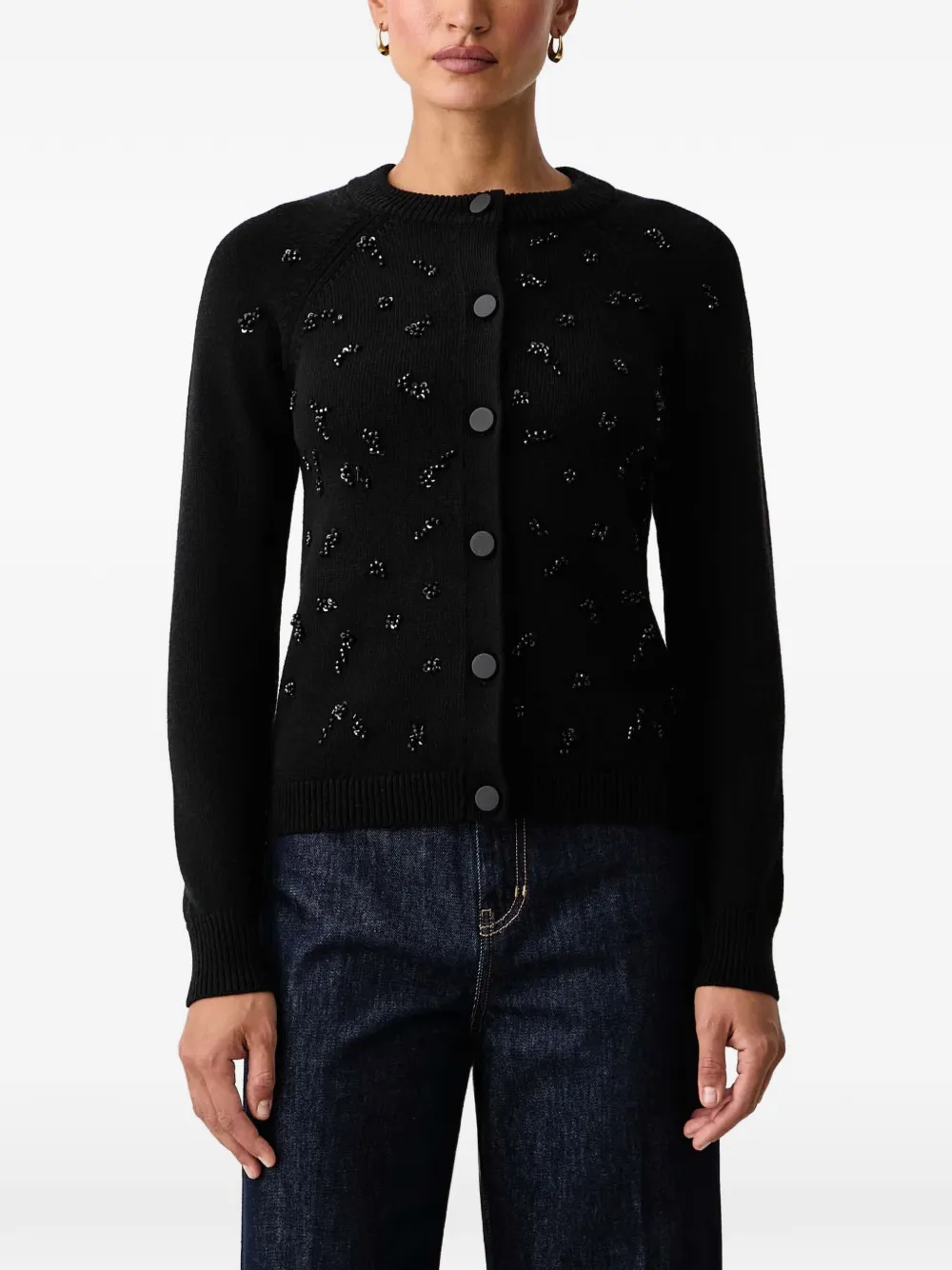 Armani Exchange sequin-embellished cardigan - Nero