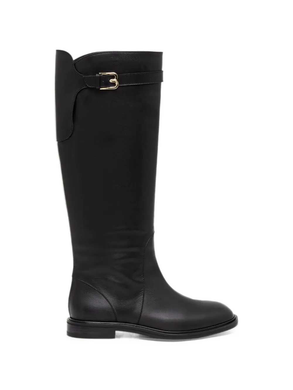 Baldinini buckle-detail knee-high boots - Black