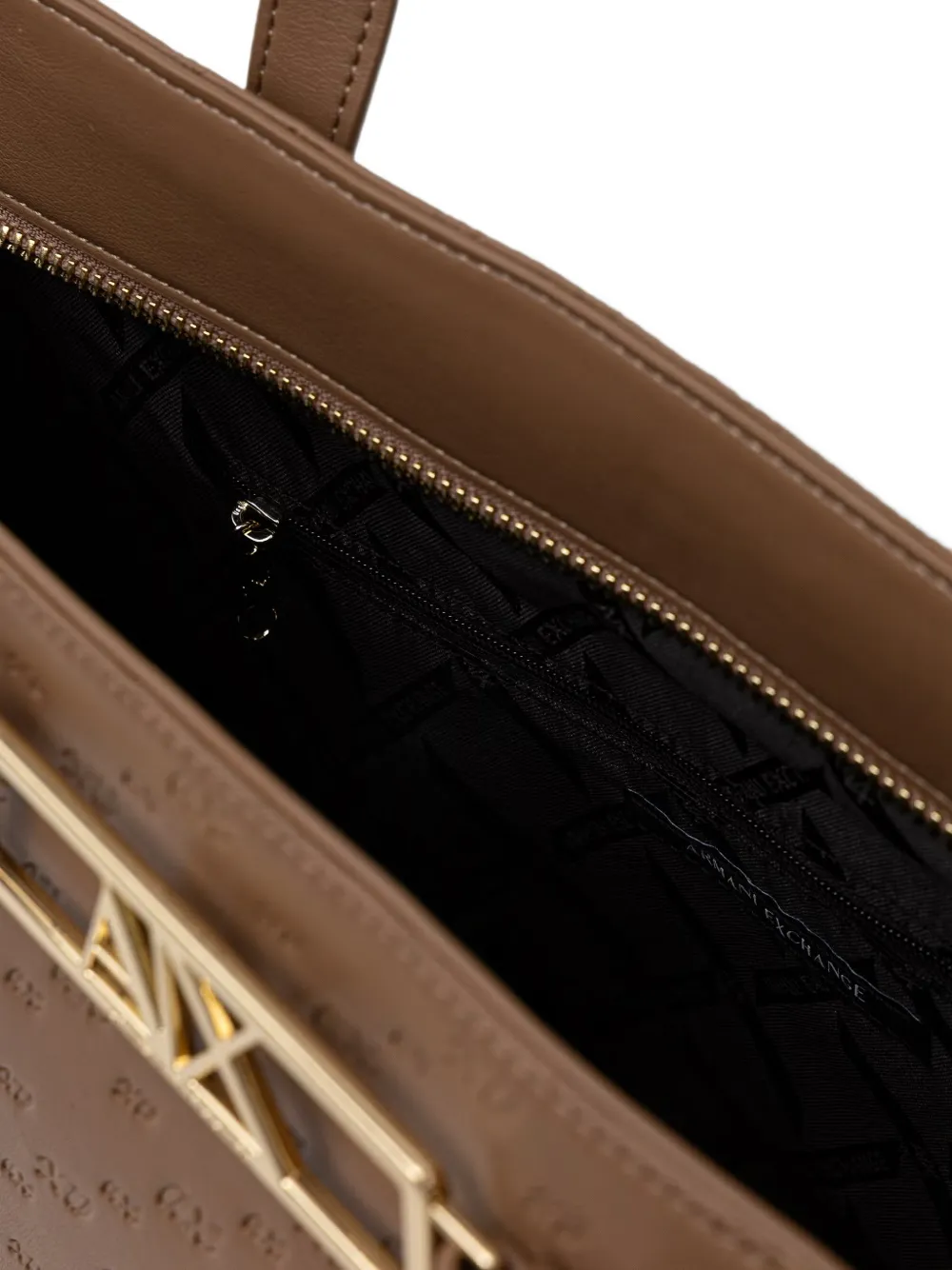 Armani Exchange logo-embossed tote bag Bruin