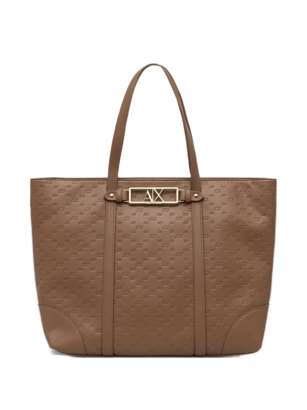 Armani Exchange logo-embossed tote bag Bruin