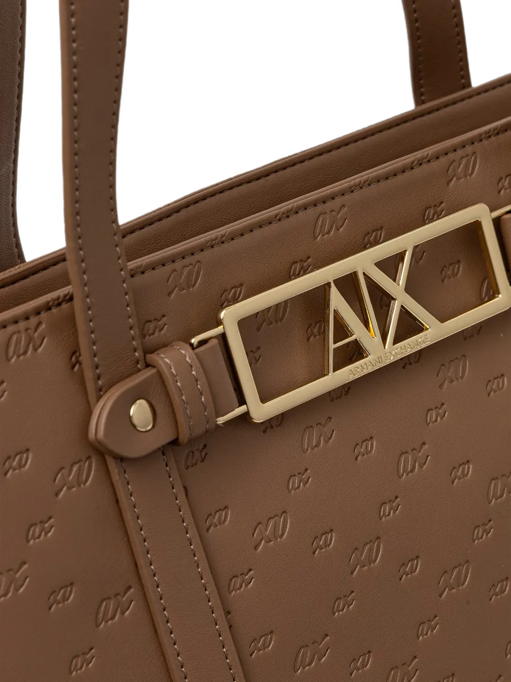 Armani Exchange logo-embossed tote bag Bruin