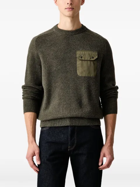 Barbour كنزة 'ستوكهام' برقبة مستديرة وملمس مميز