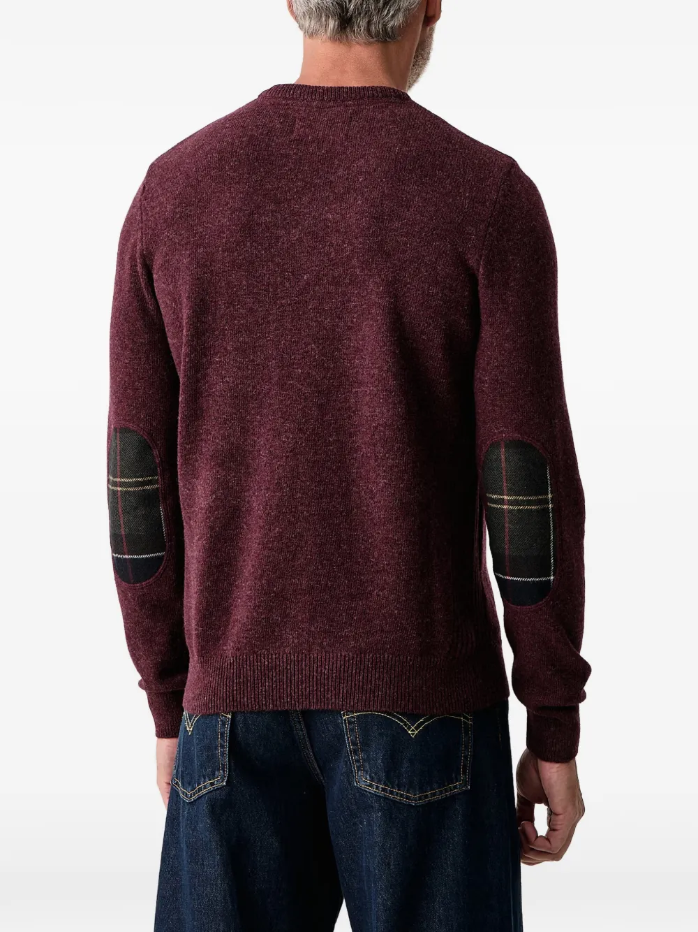 Barbour Holden crew-neck jumper Rood