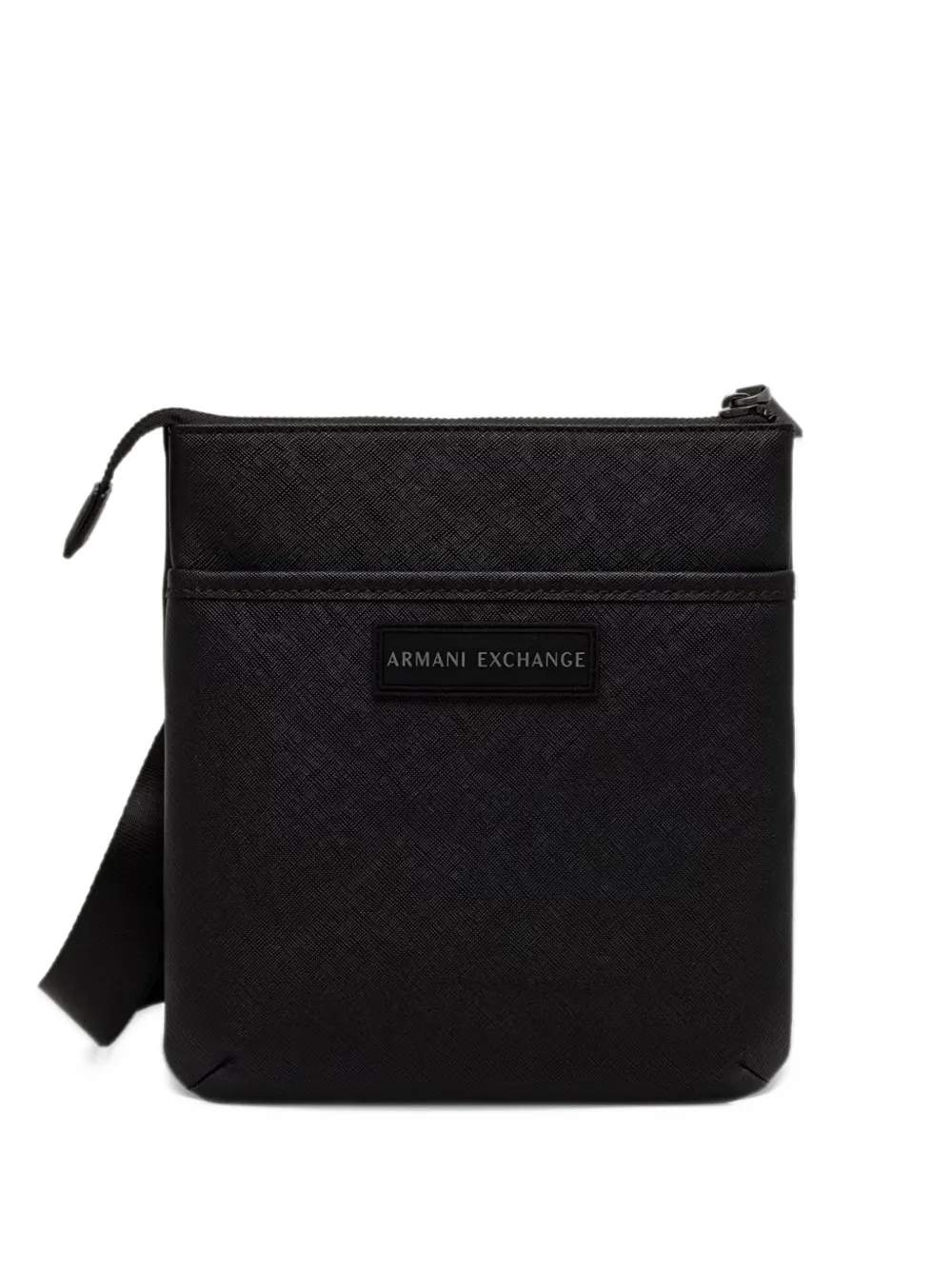 Armani Exchange logo-patch messenger bag - Nero