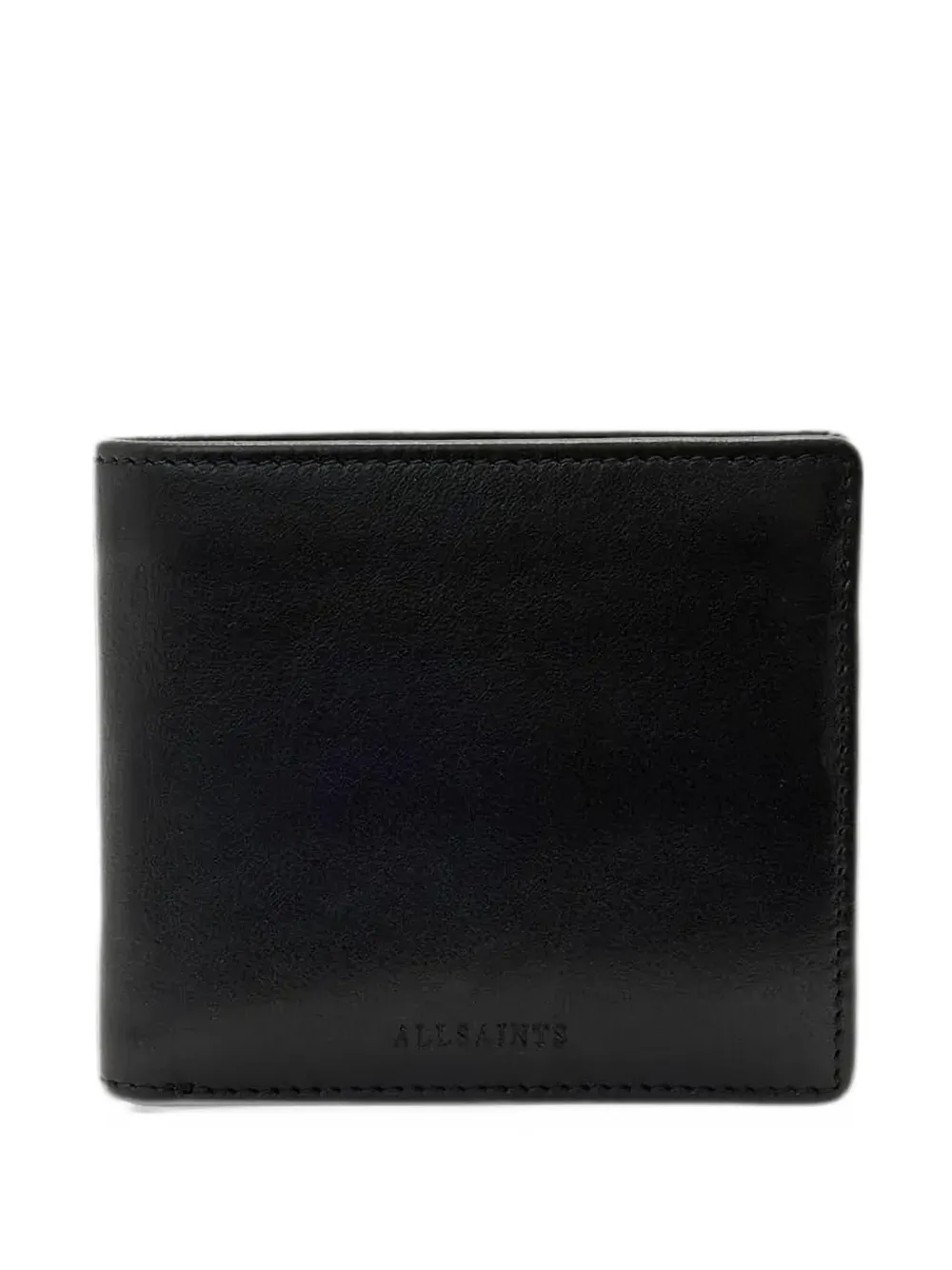 AllSaints Delph bi-fold leather wallet - Nero