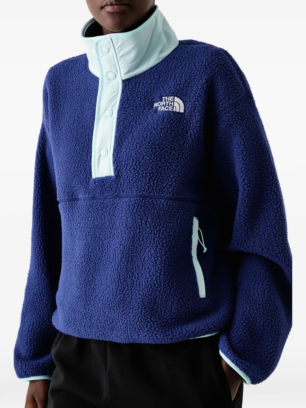 The North Face Cragmont 1 2 snap fleece jacket Blauw
