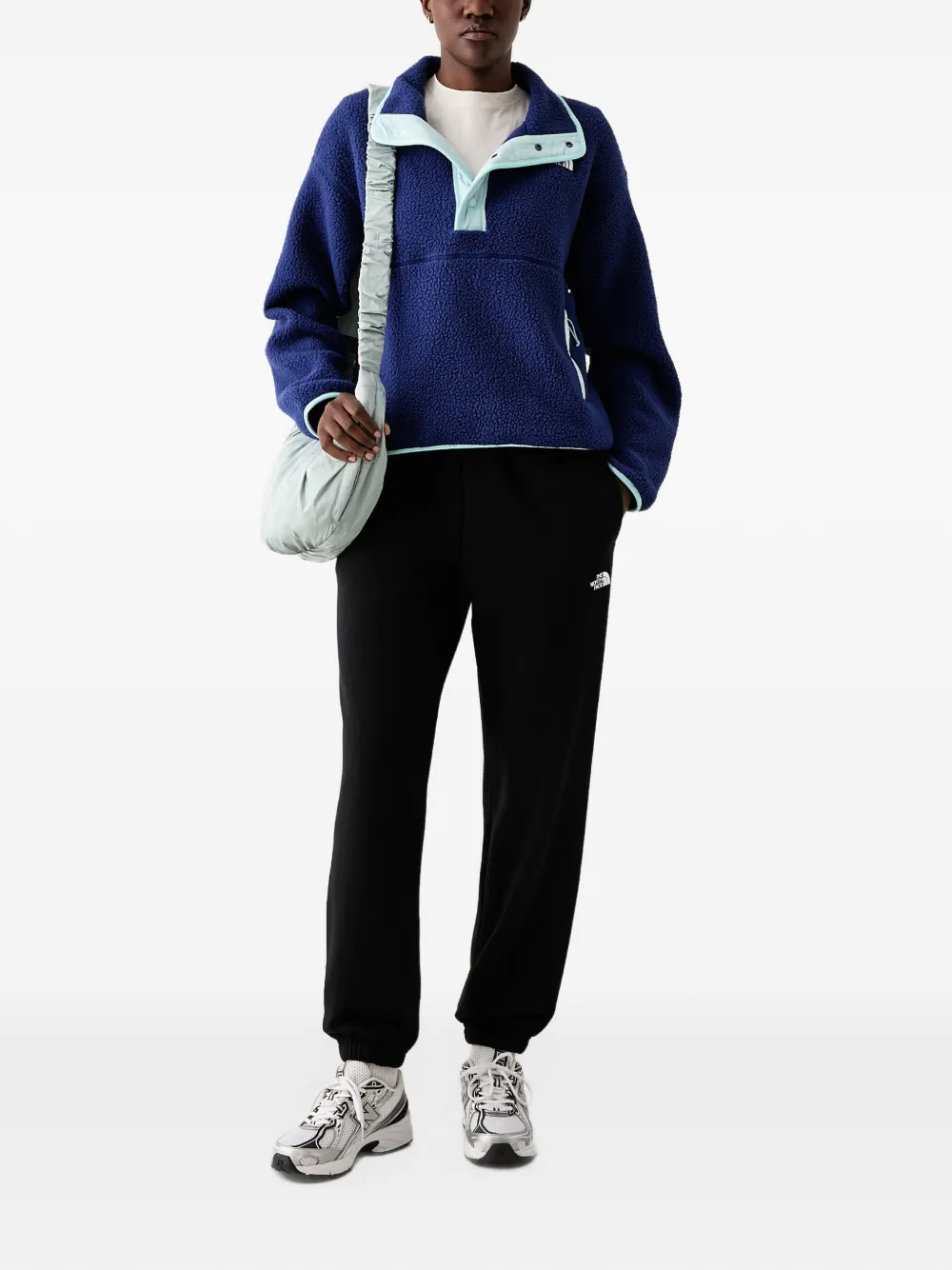 The North Face Cragmont 1 2 snap fleece jacket Blauw