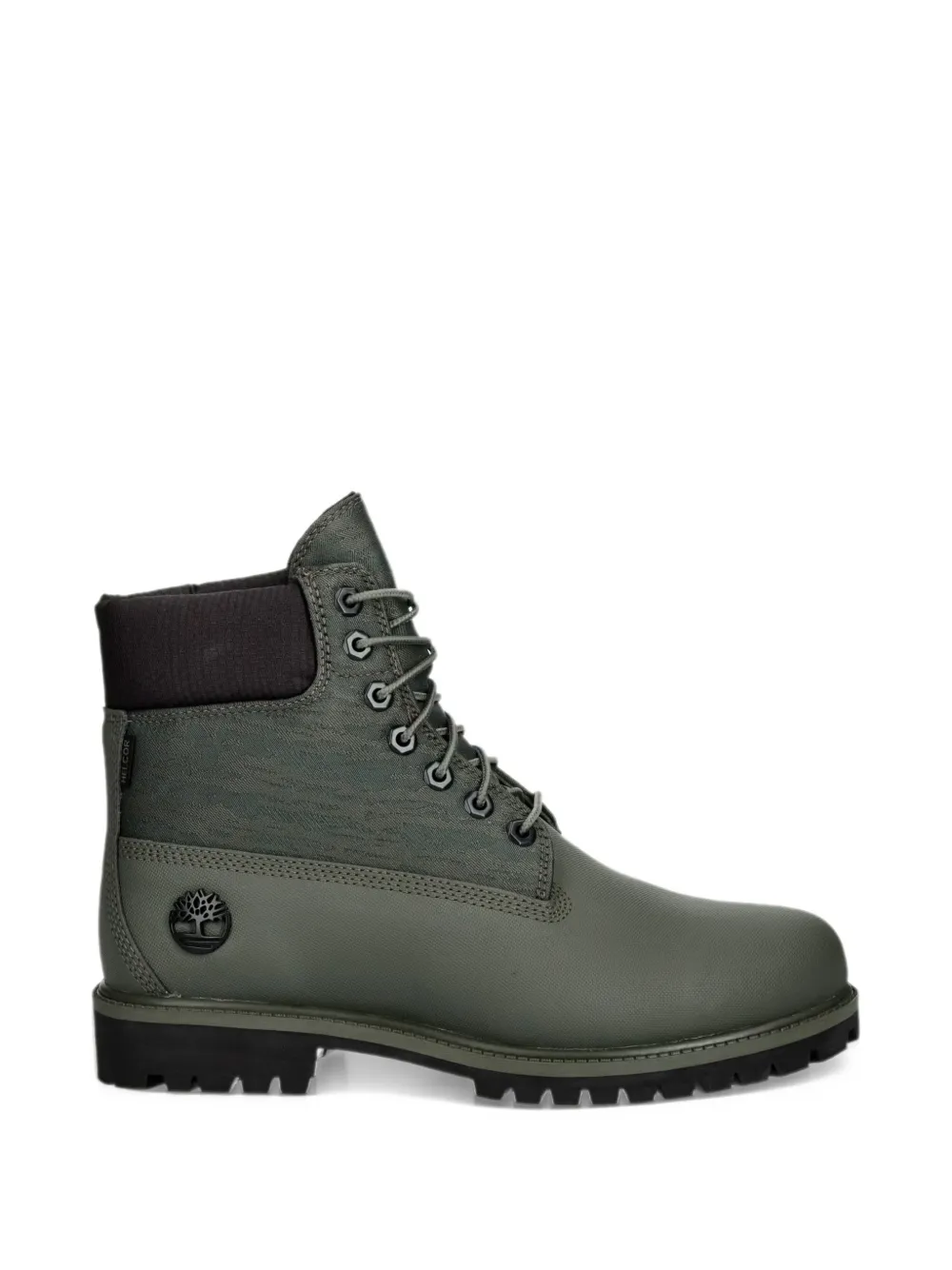 Timberland logo-plaque lace-up boots | Green | Image 1