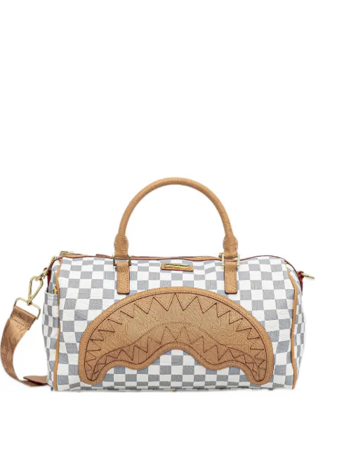 Sprayground Shark Mouth checkerboard holdall