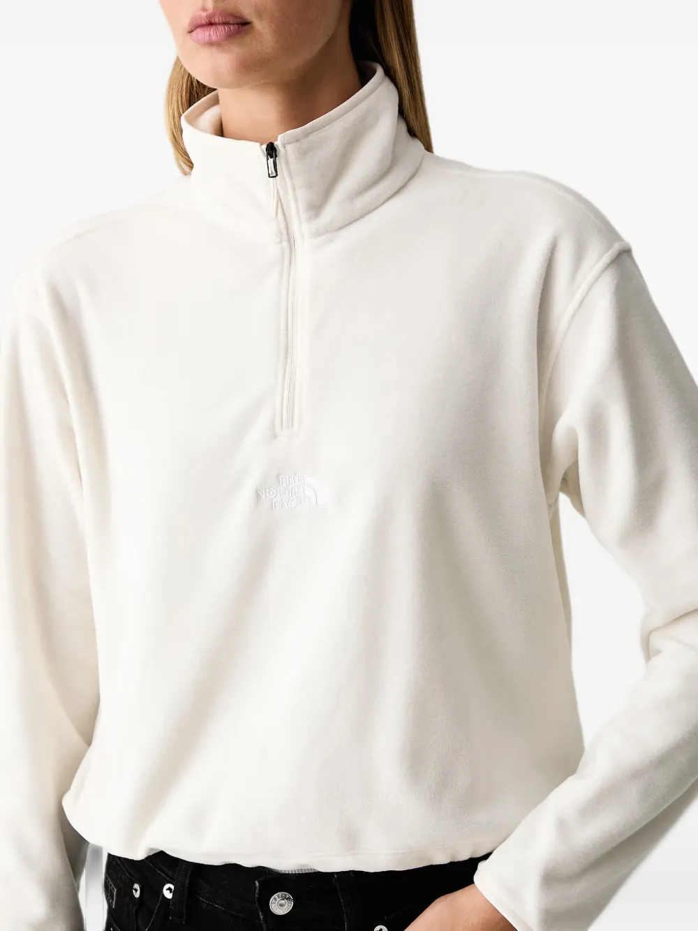 The North Face Glacier Novelty fleece sweatshirt with 1 4 zip and logo