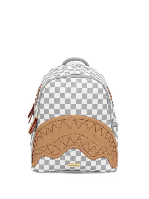 Sprayground Ritz Riviera Savage check-pattern shark-mouth backpack