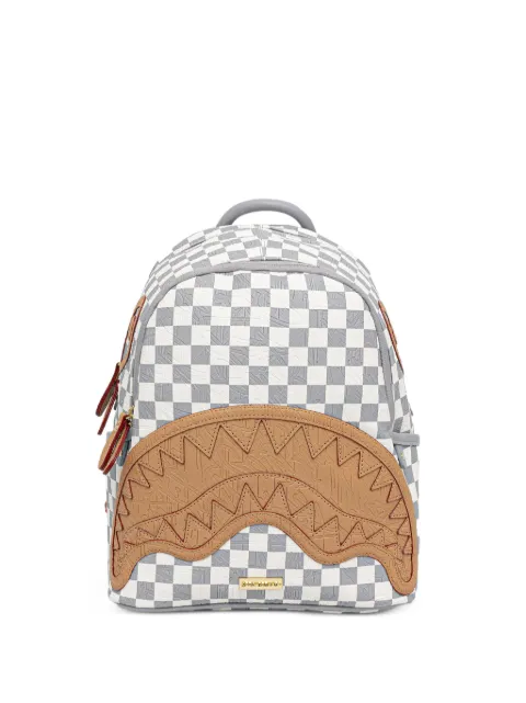 Sprayground Ritz Riviera Savage check-pattern shark-mouth backpack