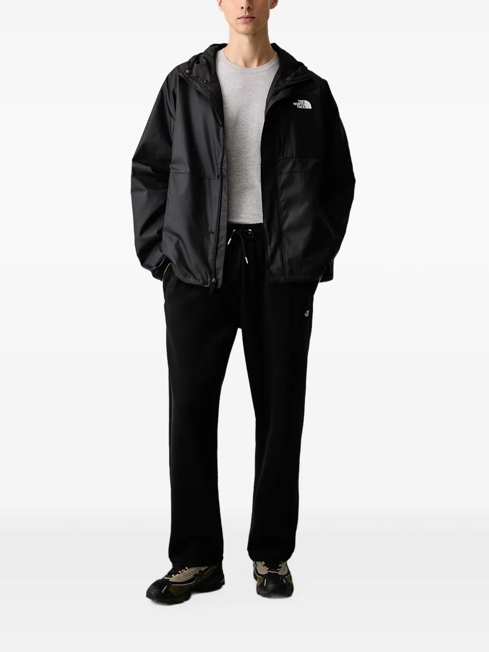 The North Face ripstop hooded jacket Zwart