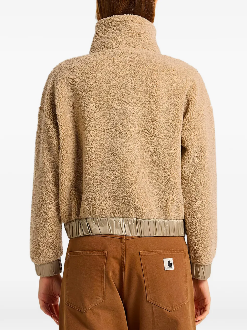 Parajumpers Sori fleece-texture zip-up jacket Beige