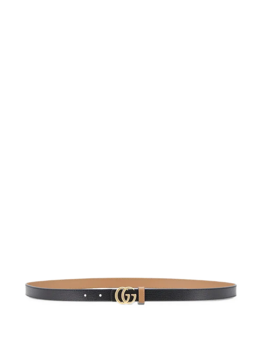 Gucci Reversible GG Marmont thin belt - Black