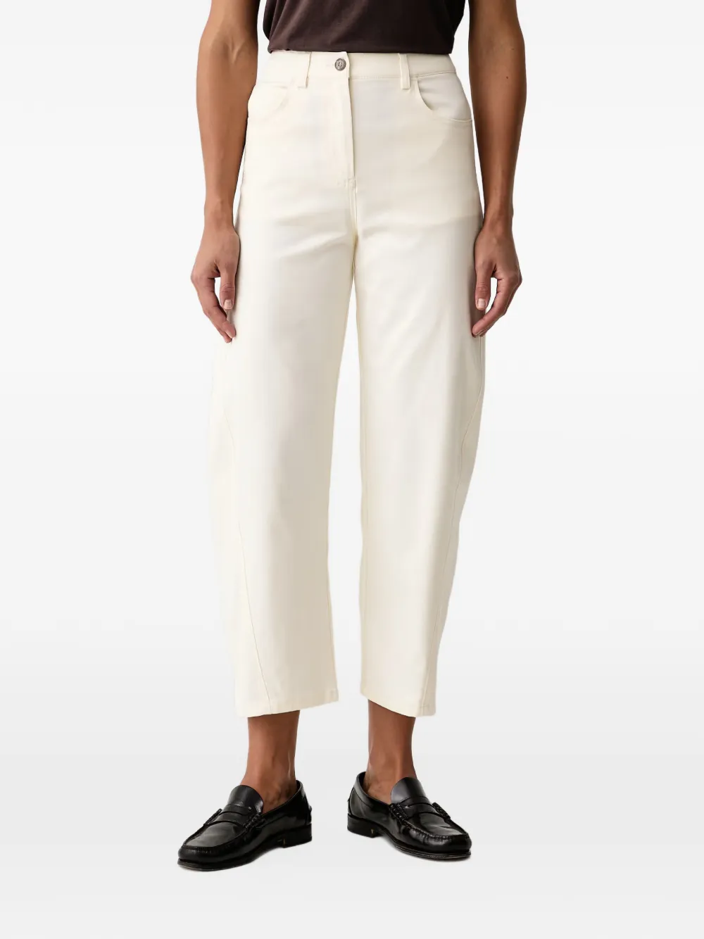 Sisley high-waisted jeans - Bianco