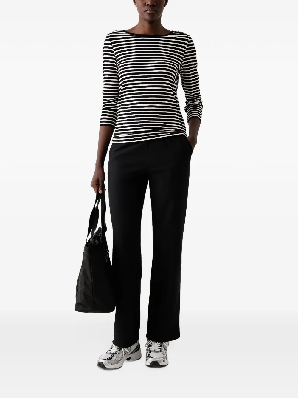 Skechers Go Luxe drawstring ribbed-knit trousers Zwart