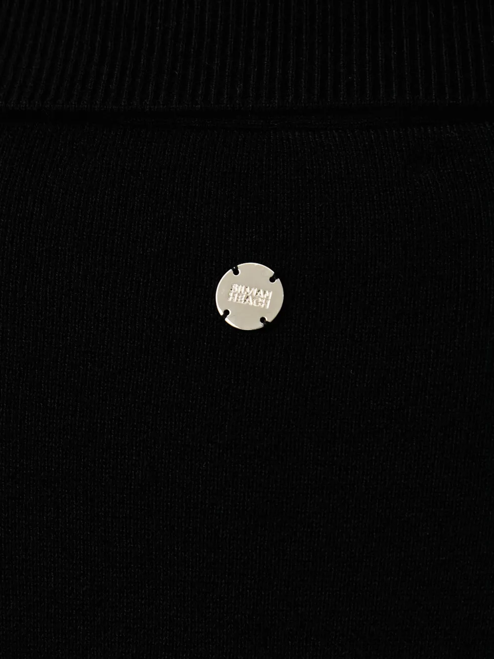 Silvian Heach V-neck polo sweater Zwart