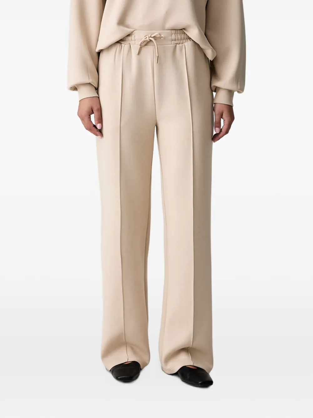 Scotch & Soda drawstring-waist pintuck-detail track pants - Toni neutri