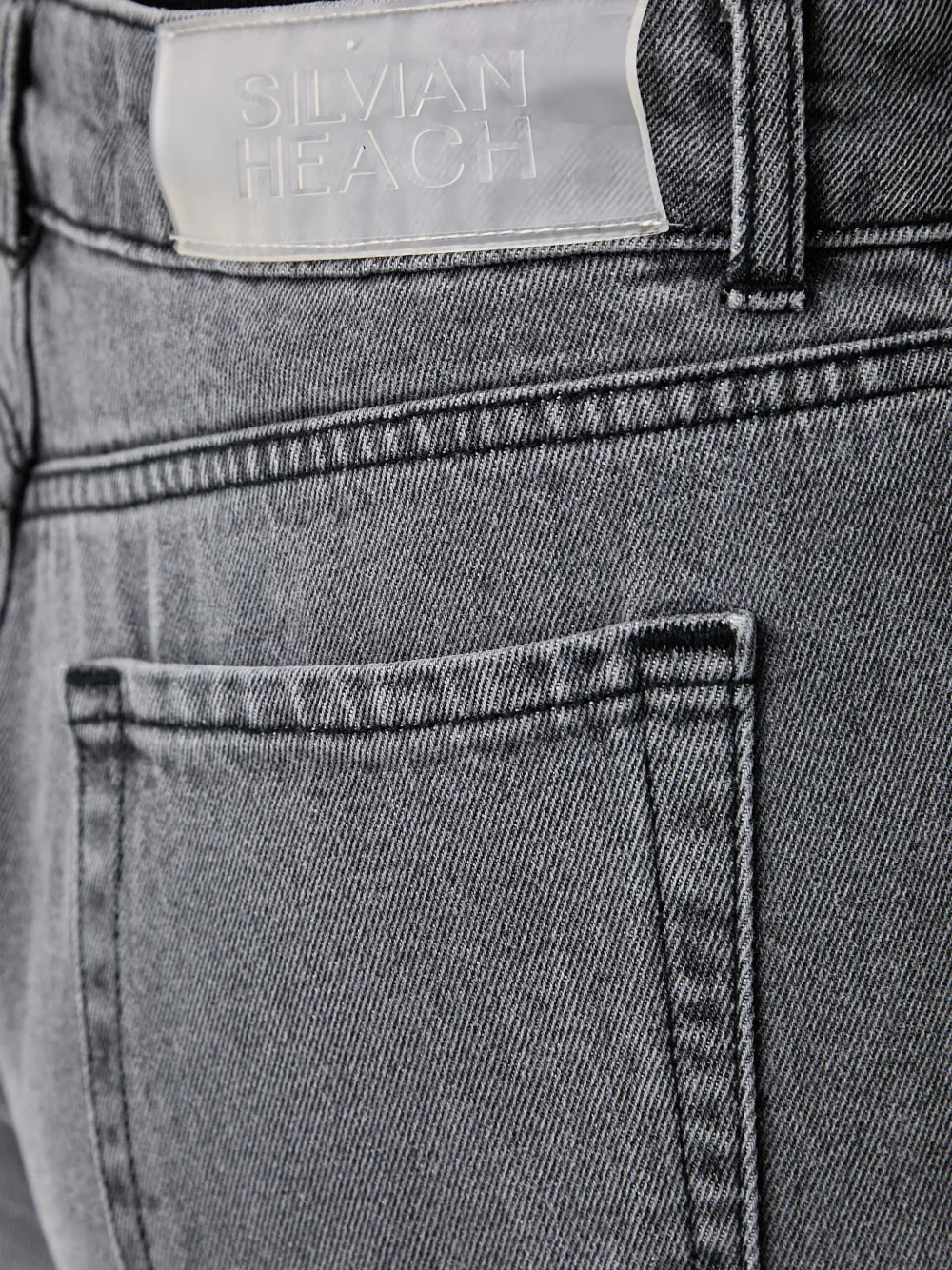 Silvian Heach high-waisted straight-leg jeans Grijs
