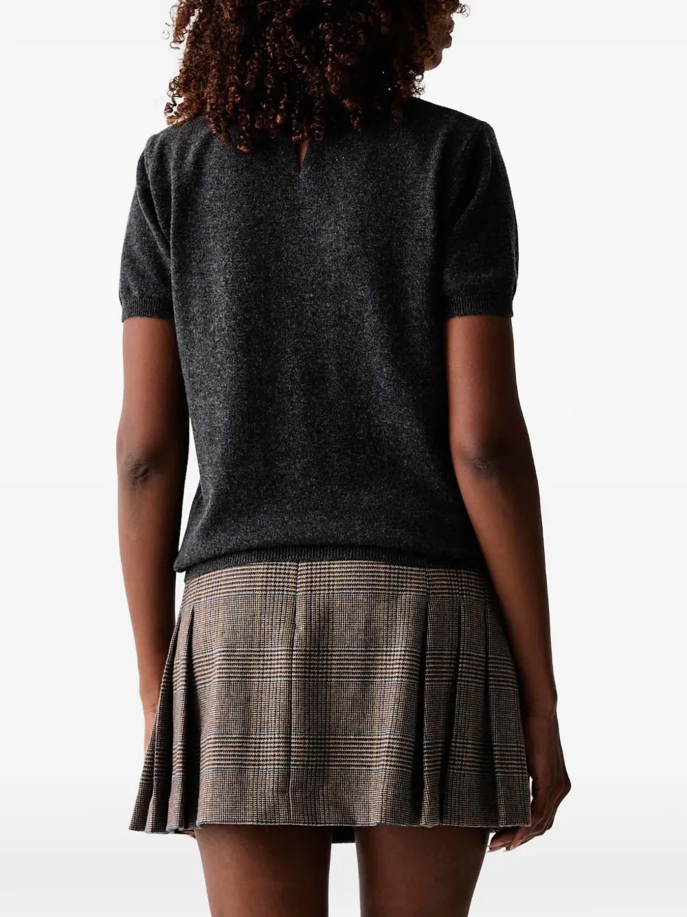 Silvian Heach T-shirt met korte mouwen verfraaid met kristallen Grijs