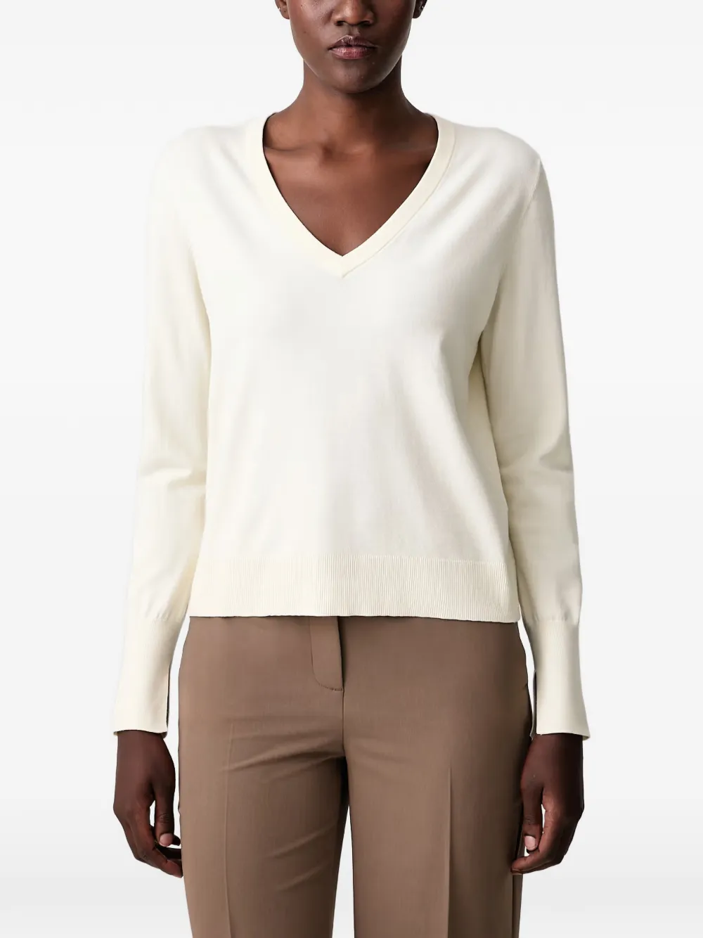 Sisley V-neck sweater - Toni neutri