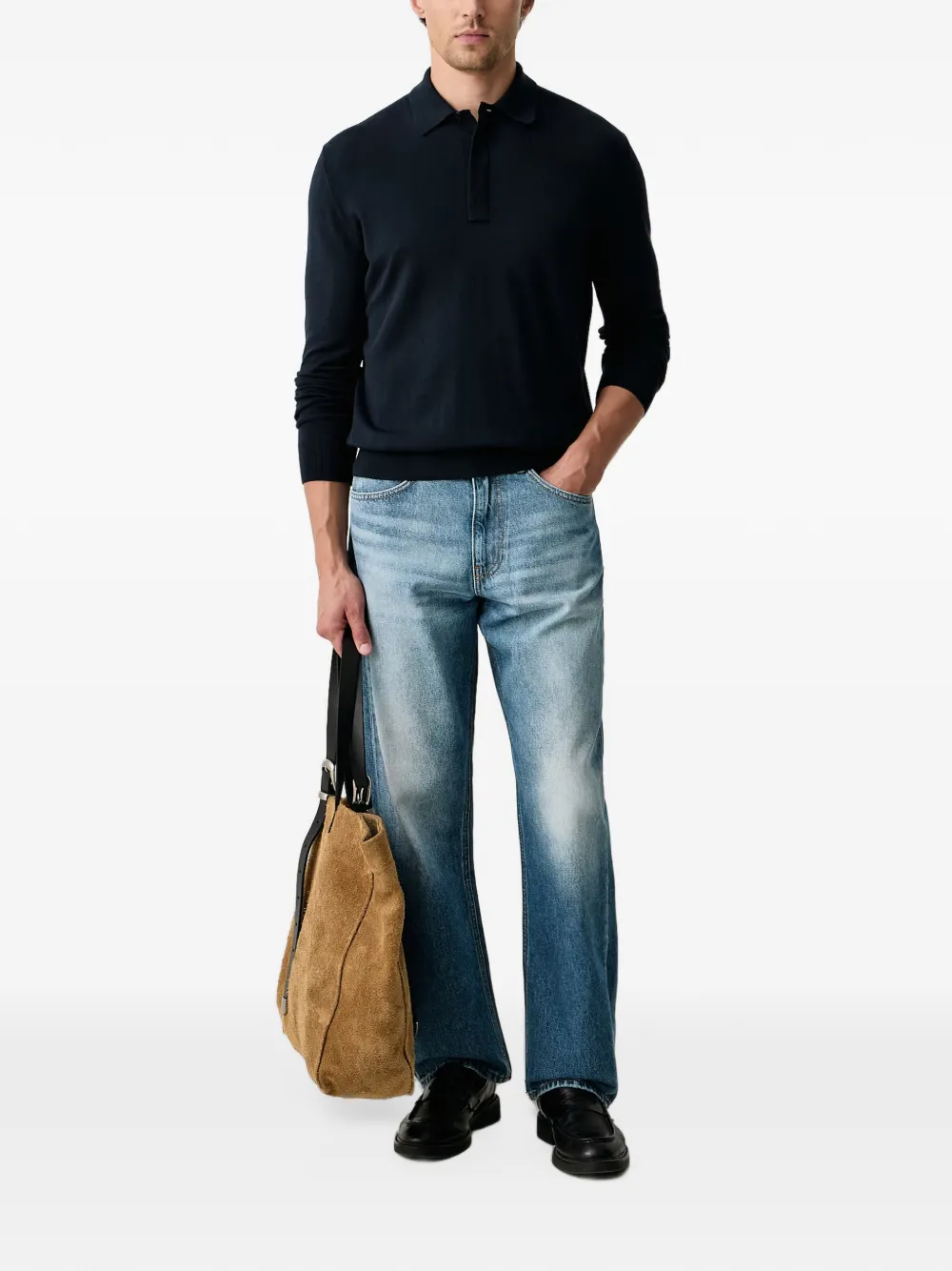 Sisley Straight jeans met vervaagd effect Blauw