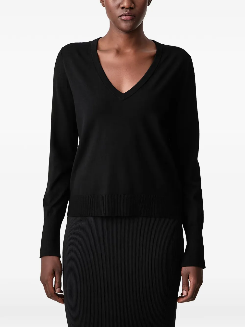 Sisley V-neck sweater - Nero