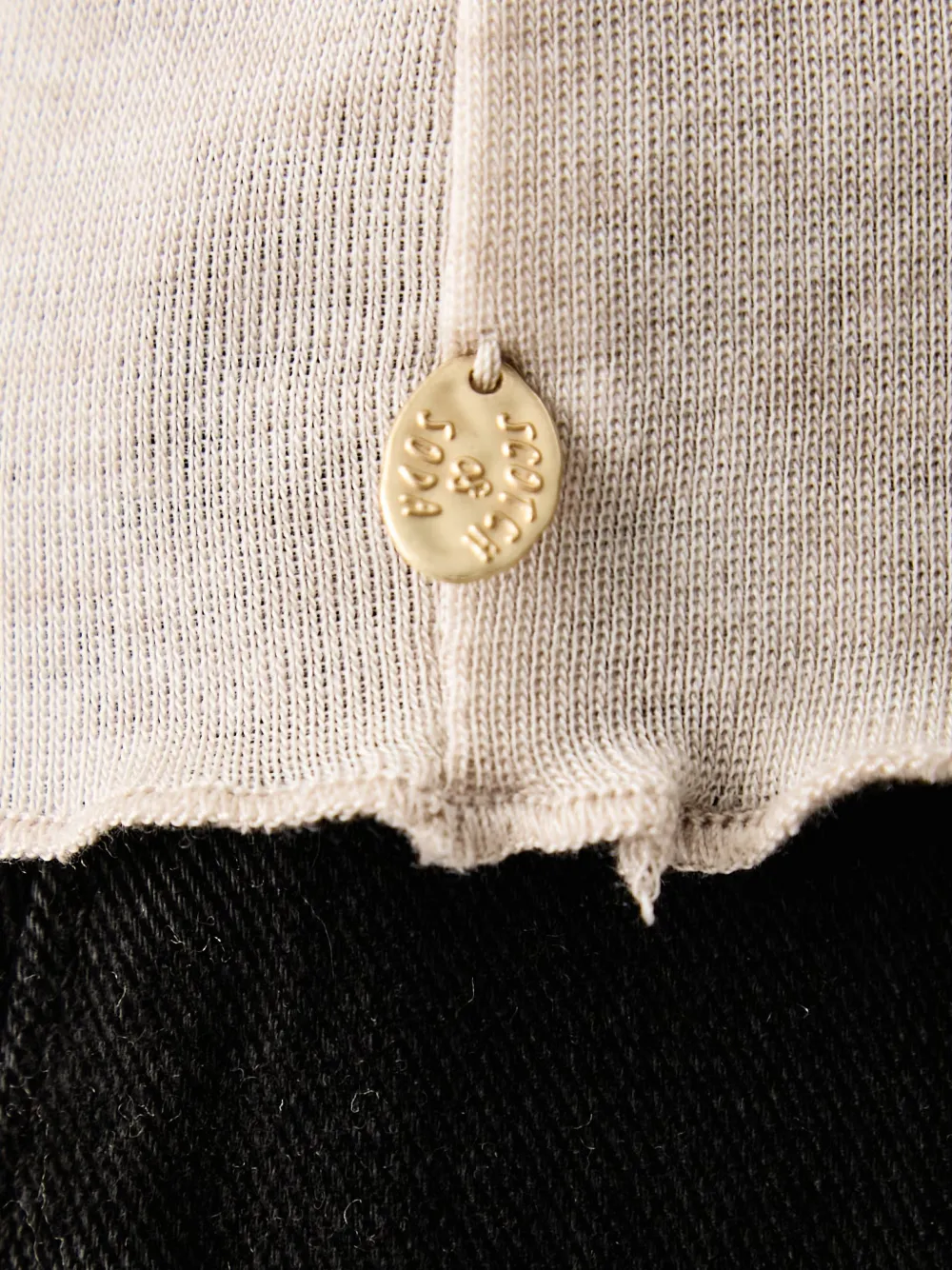 Scotch & Soda T-shirt met afwerking Beige