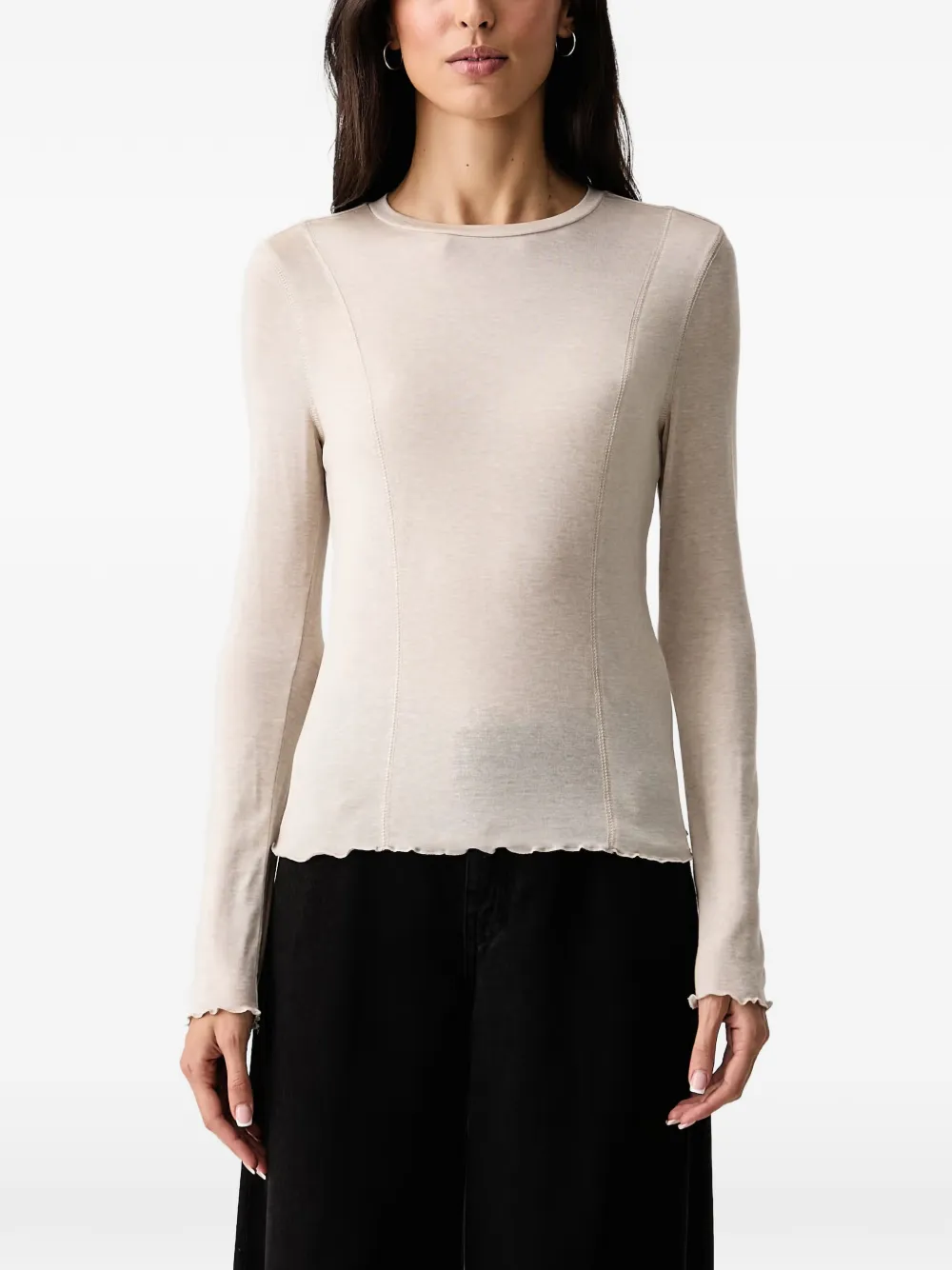Scotch & Soda T-shirt met afwerking Beige