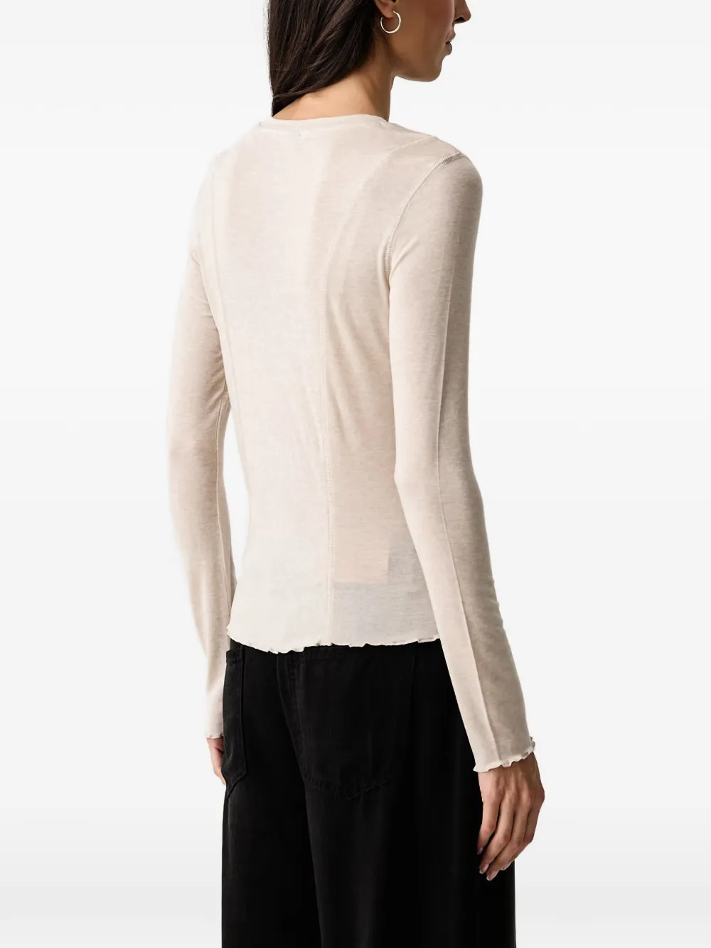 Scotch & Soda T-shirt met afwerking Beige