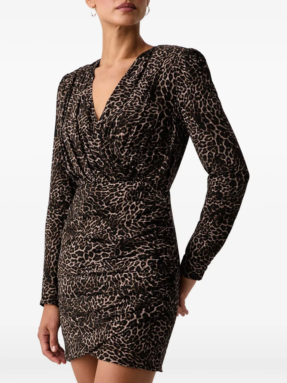 Silvian Heach Mini-jurk met luipaardprint Zwart