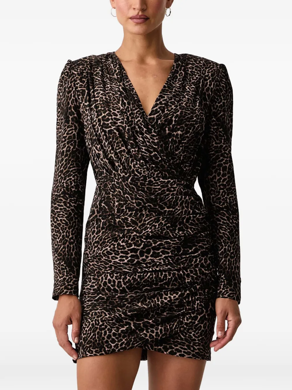 Silvian Heach Mini-jurk met luipaardprint Zwart