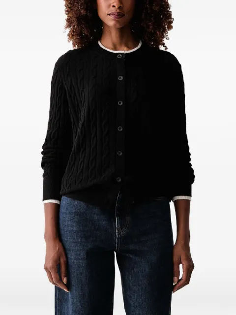 Silvian Heach Bon Ton cable-knit cardigan