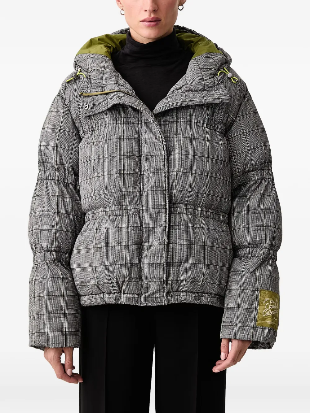 Scotch & Soda Geruit donsjack Grijs