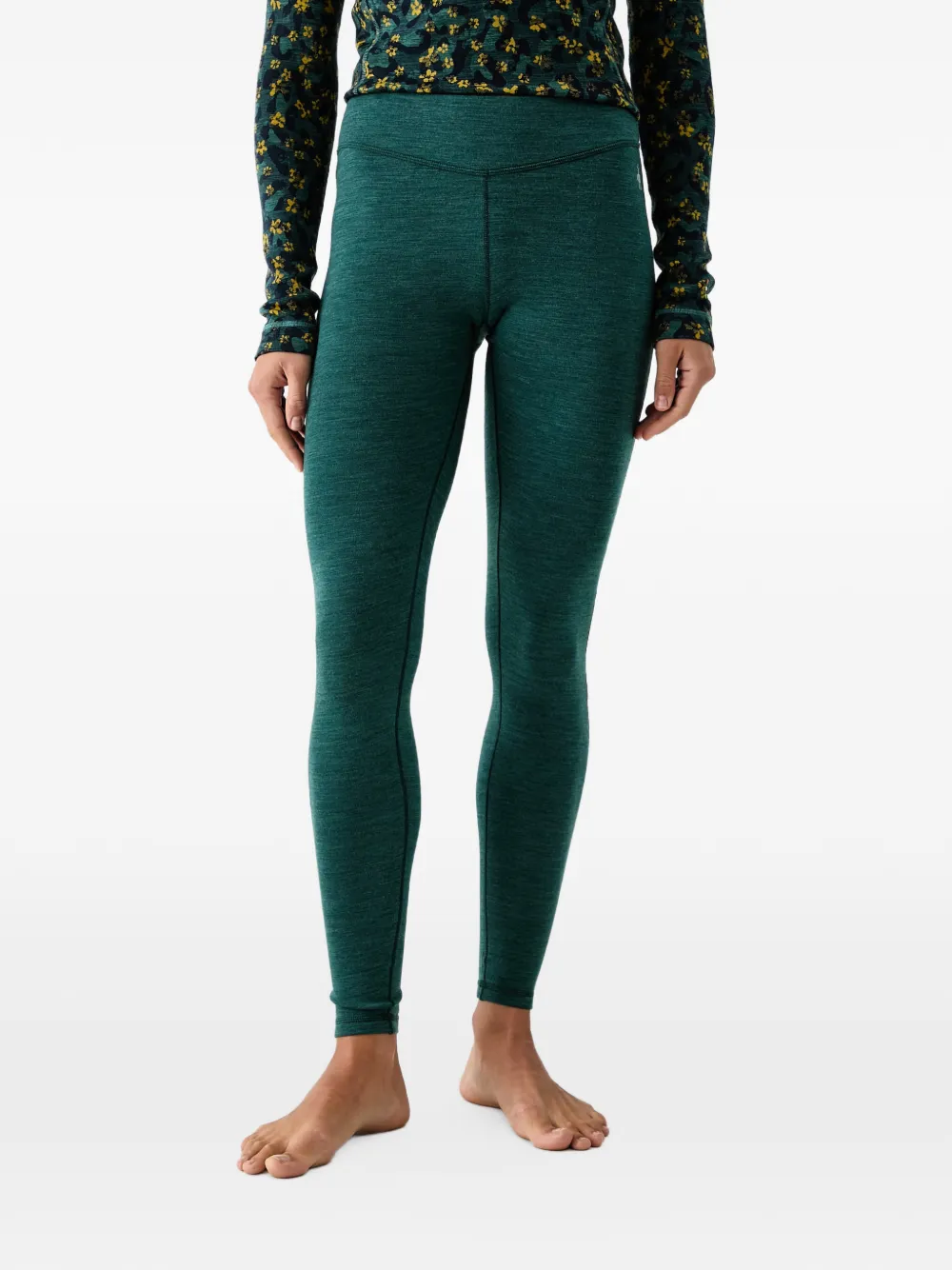 Smartwool marl-effect leggings - Verde