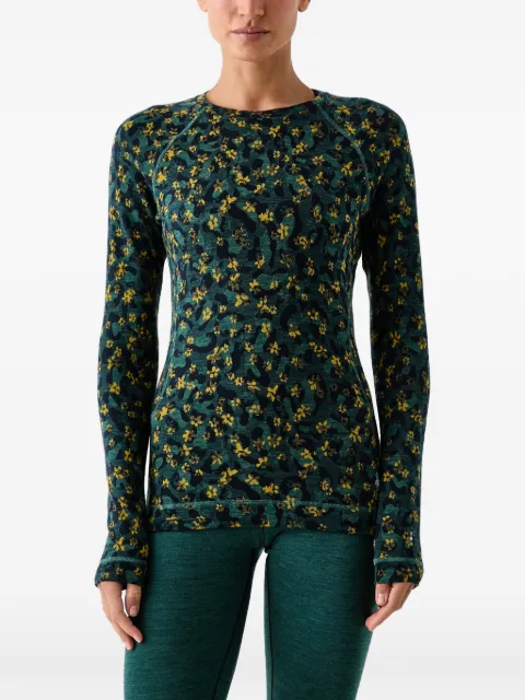 Smartwool floral-print raglan-sleeve top