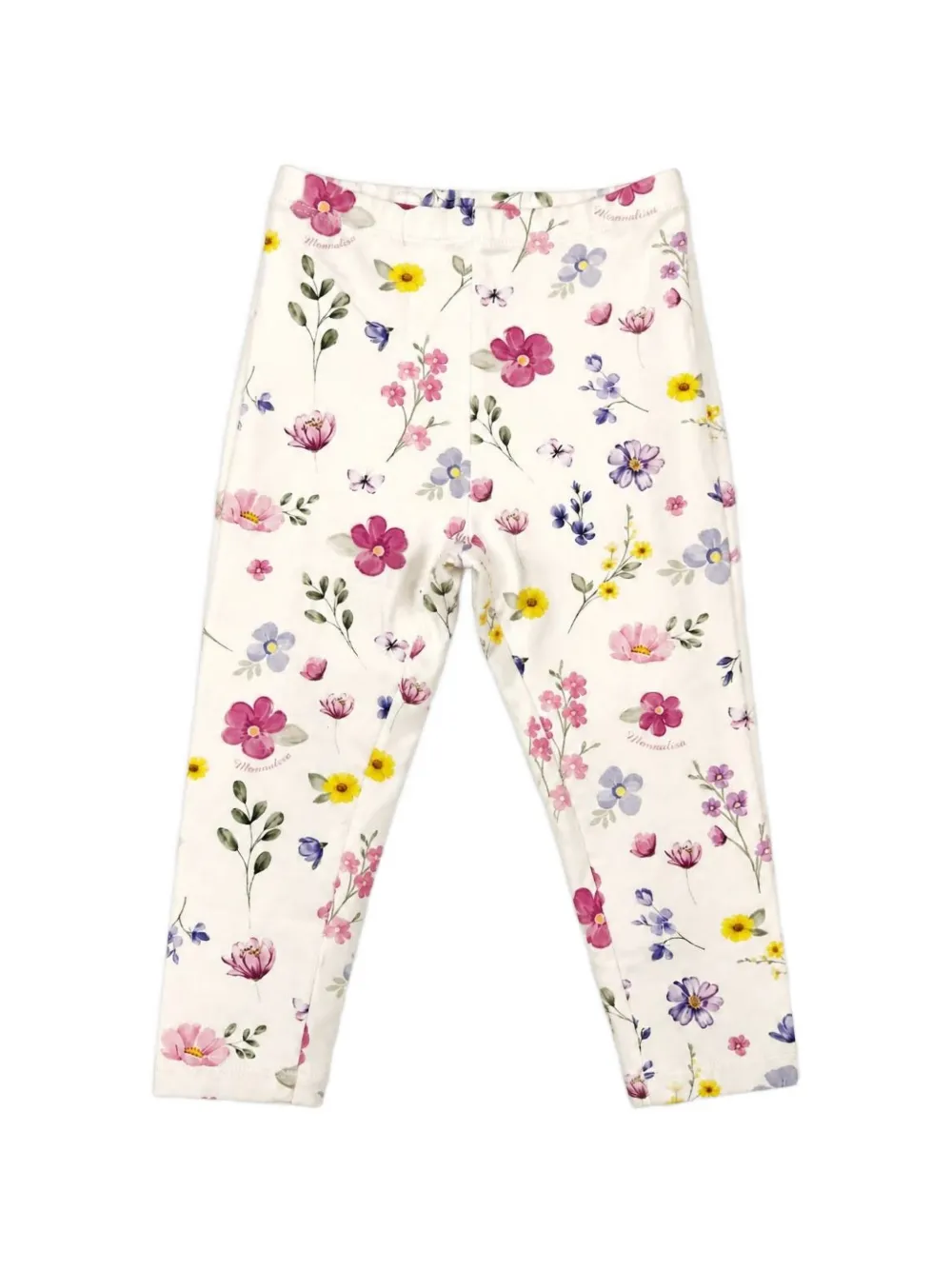 Monnalisa floral-print leggings Beige