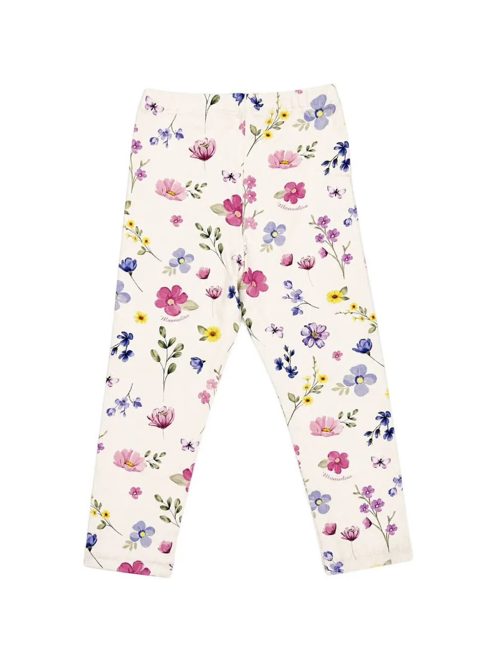 Monnalisa floral-print leggings Beige