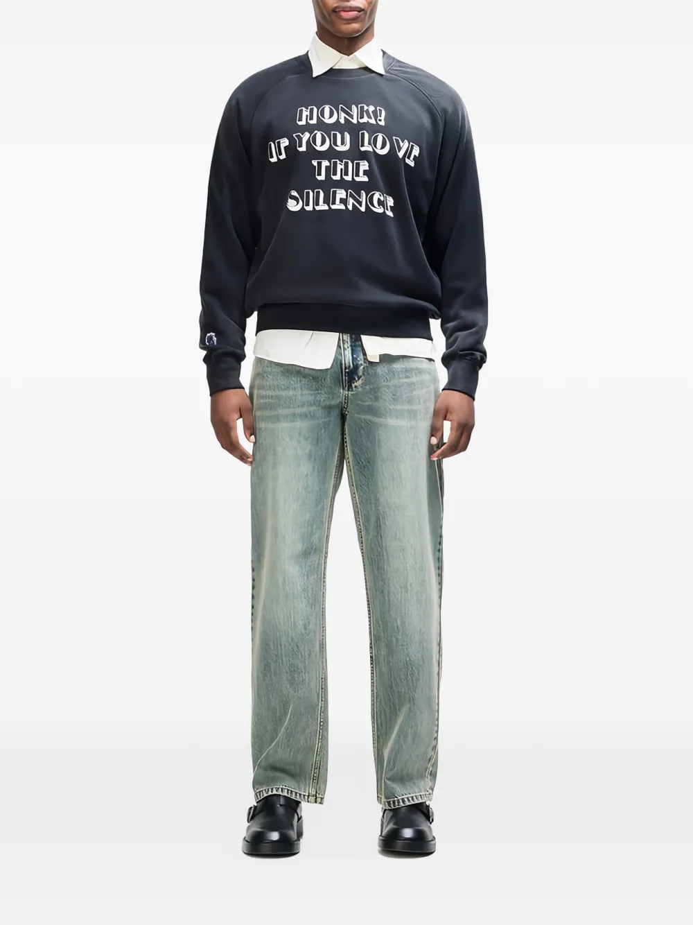 Deus Ex Machina Honk raglan-sleeve sweatshirt Zwart