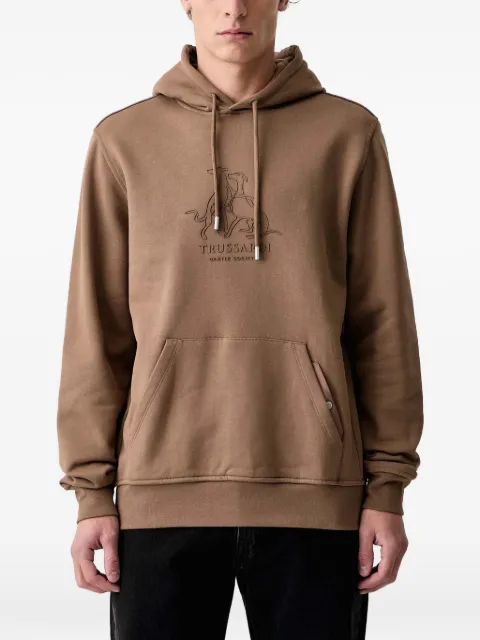 Trussardi Gentle Society logo-appliqué hoodie
