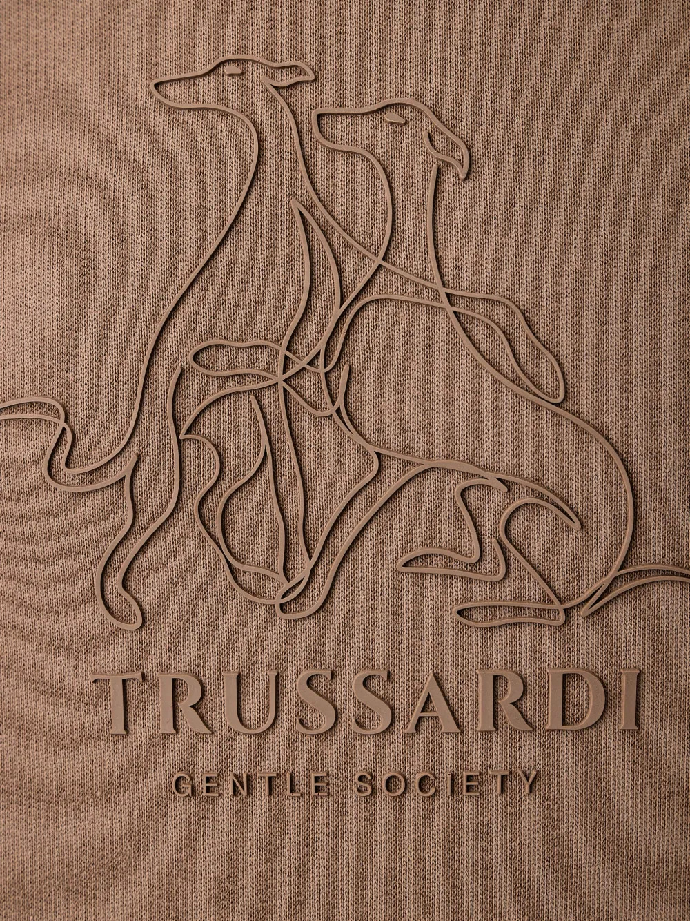 Trussardi Gentle Society logo-appliqué hoodie Bruin