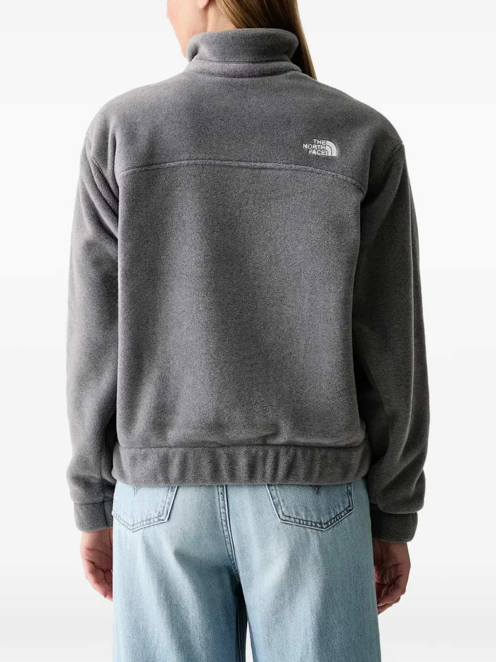 The North Face collared fleece jacket Grijs