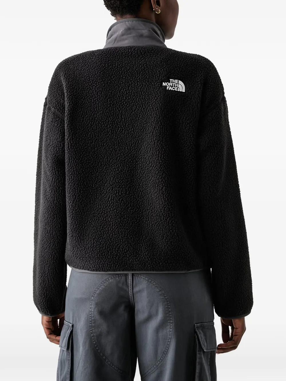 The North Face Cragmont 1 2 snap fleece jacket Zwart
