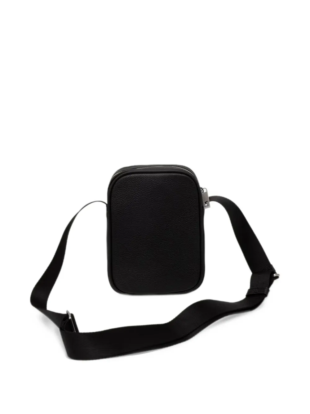 Trussardi small Office logo-lettering cross body bag Zwart